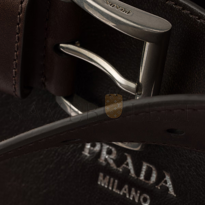 PRADA BUCKLE NAPPA LEATHER BAG WITH BELT 2VG126 (48*34*18cm) PRADA BUCKLE NAPPA LEATHER BAG WITH BELT 2VG126 (48*34*18cm)
